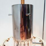 Cascade chandelier - vintage - steel and glass