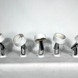 Stilnovo Milano, set of five orientable wall lights from 50s