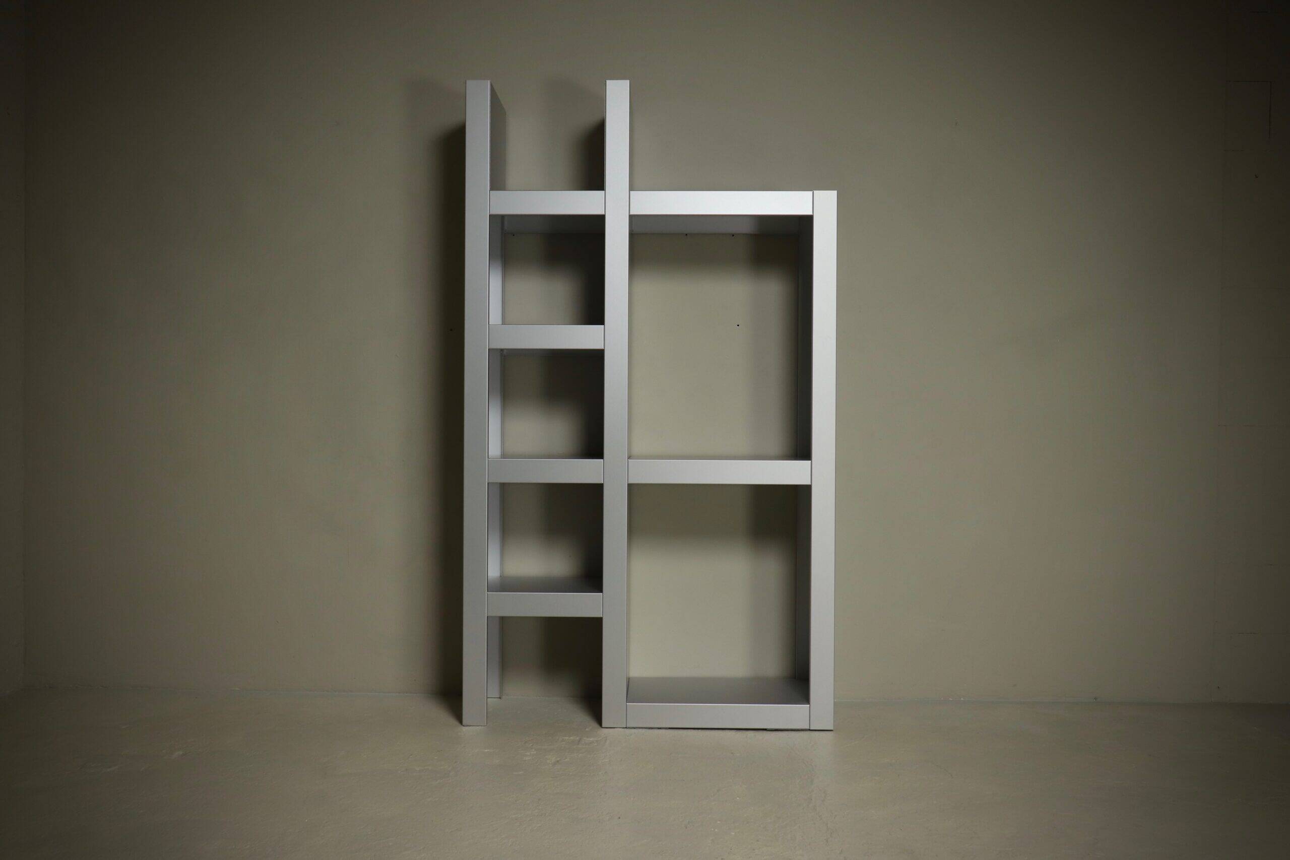 Architectural aluminium wall unit by Isabelle Leijn 1990s