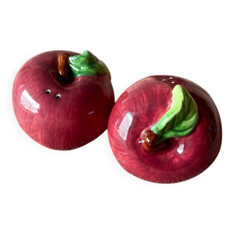 Salière et poivrière pomme