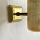 Set of 4 60s wall lights in champagne-colored resin