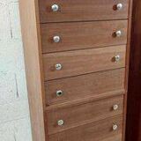 American walnut chest of drawers, 1980
