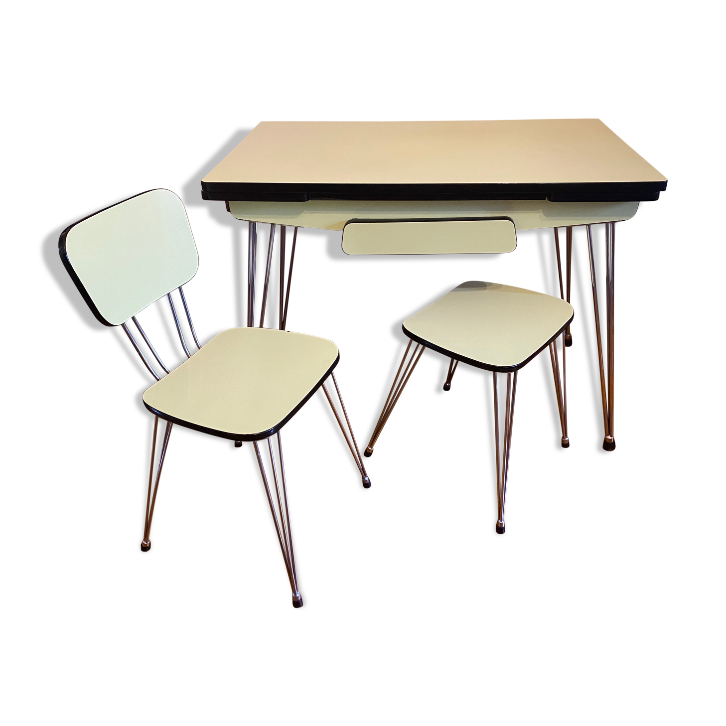Set table - Chair - Stool formica Vintage