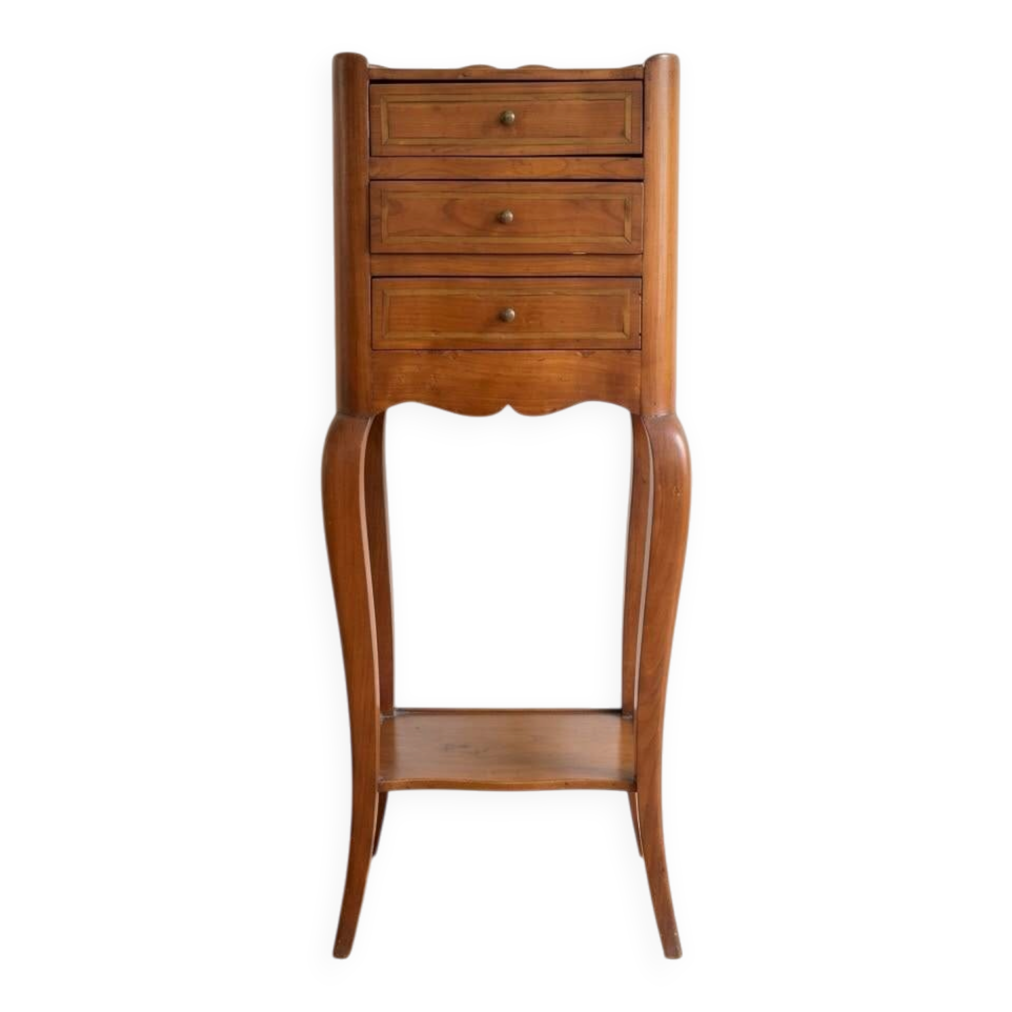 Table de chevet chiffonnier Louis XV en merisier