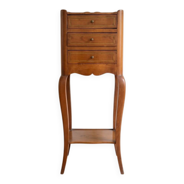 Table de chevet chiffonnier Louis XV en merisier
