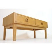 Small Scandinavian row in light wood from the 70s.