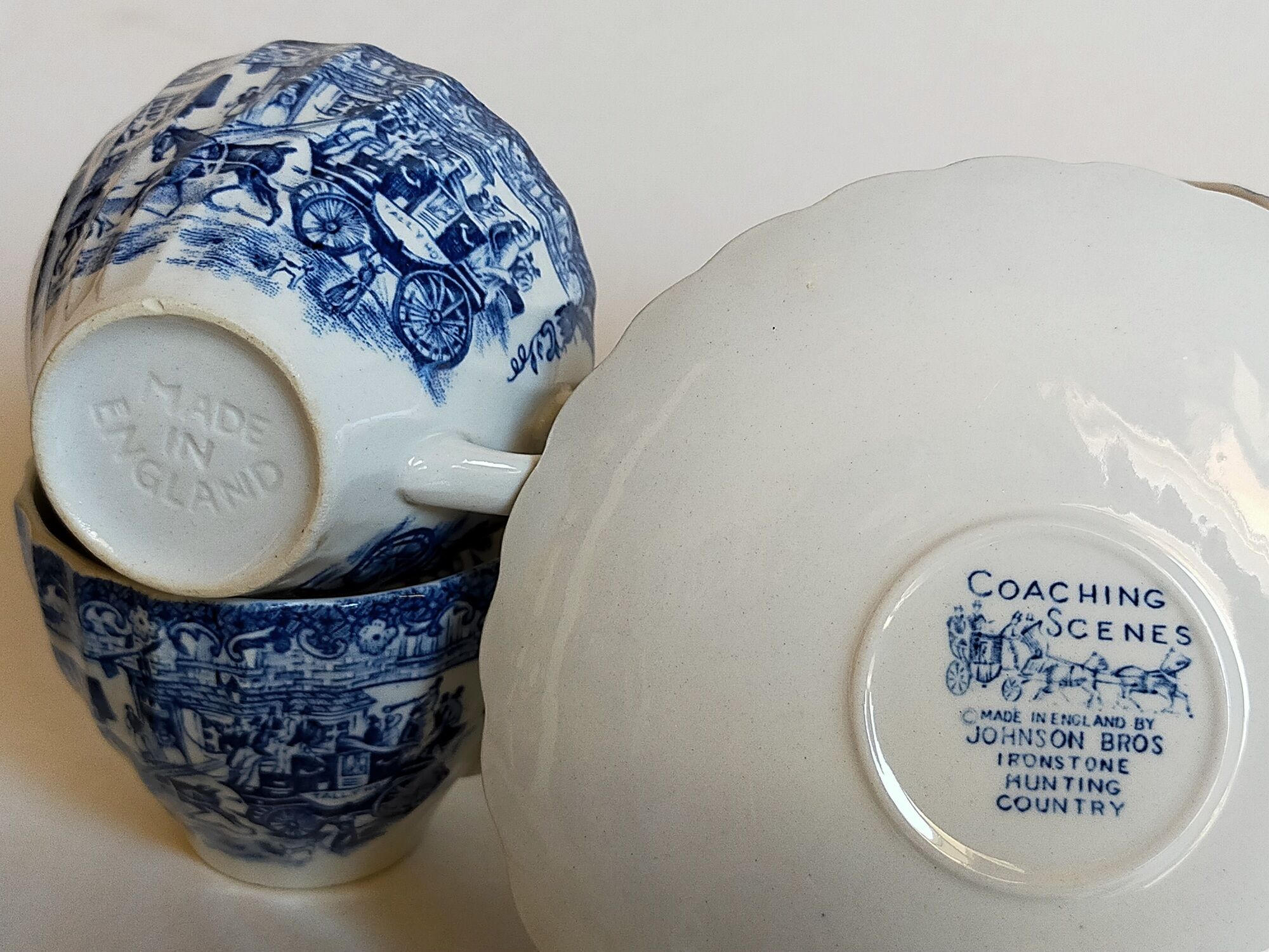 Six cups of coffee fine porcelain English JOHNSON BROS