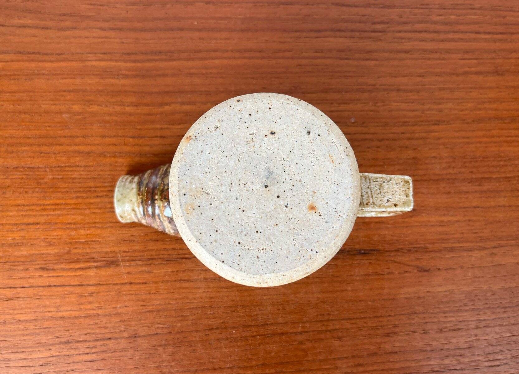 Mid-century studio pottery carafe by Tue Poulsen for Tue Keramik, 1960s.