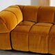 Arflex Strips sofa by Cini Boeri in velvet, Italy 1968