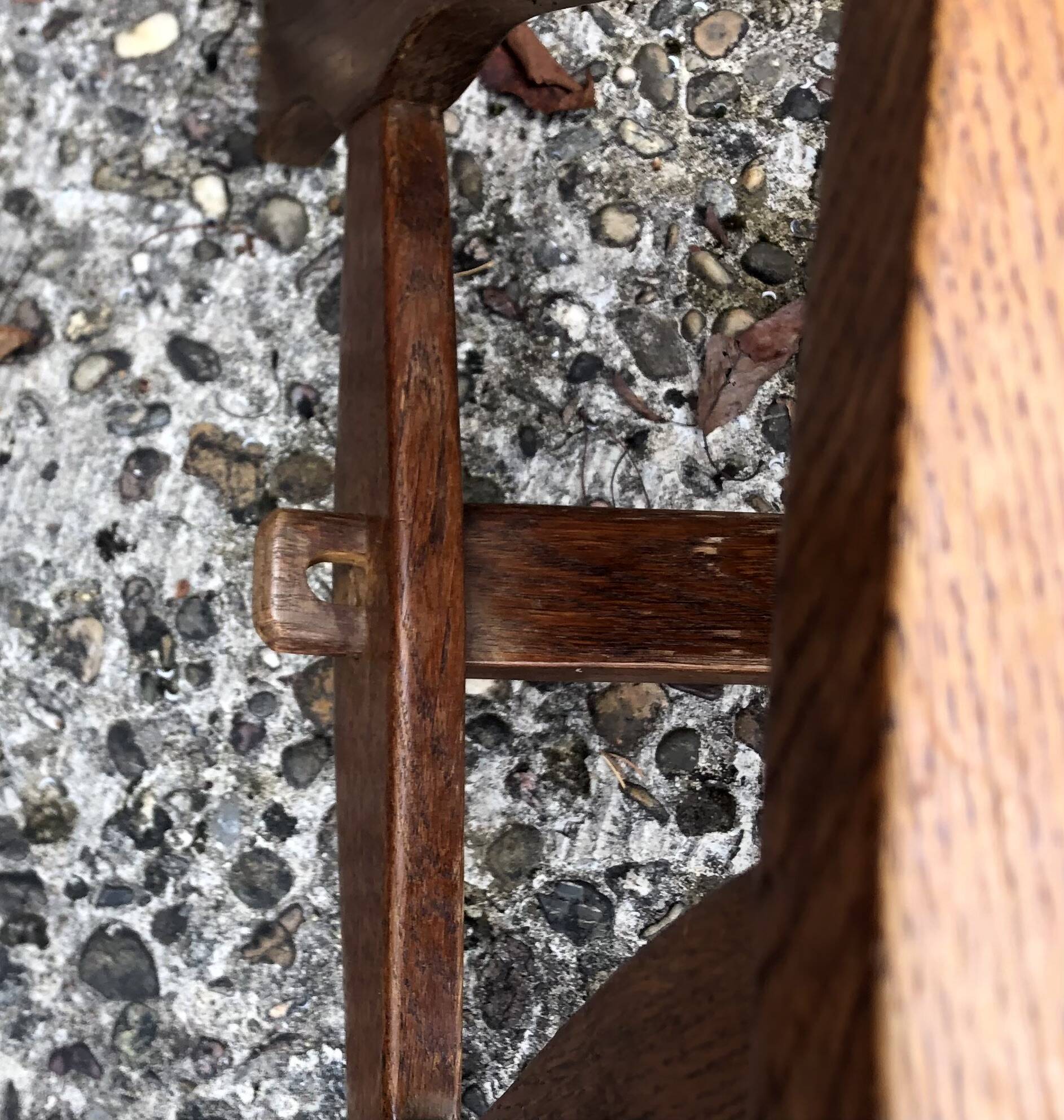 Vintage Brutalist Alsatian Bistro Chairs