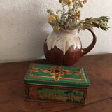 Ancient metal box with orientalist design