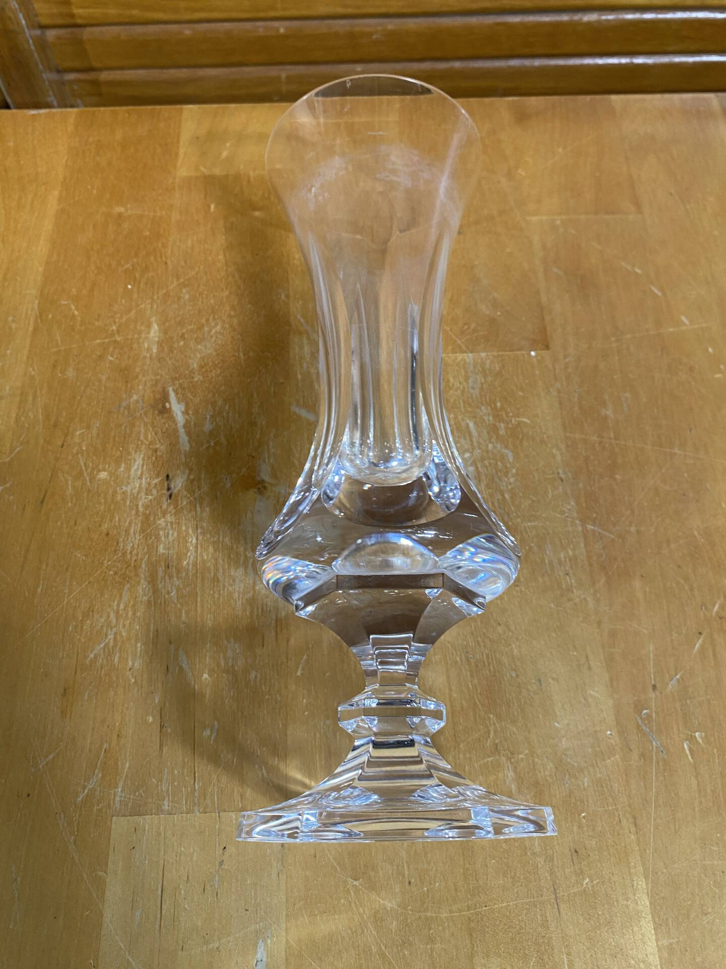 Ancient vase sèvres crystal glassworks moulded cut crystal made in france