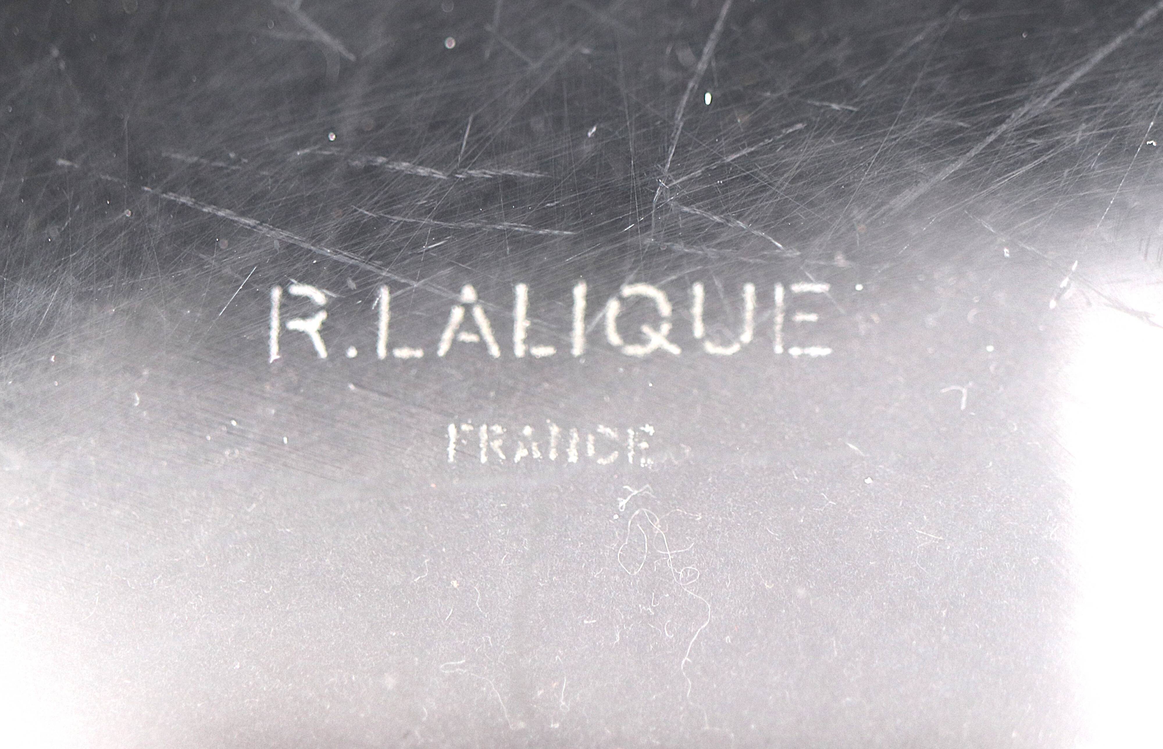 Coupe, plat, "les ormeaux" N°1, René Lalique
