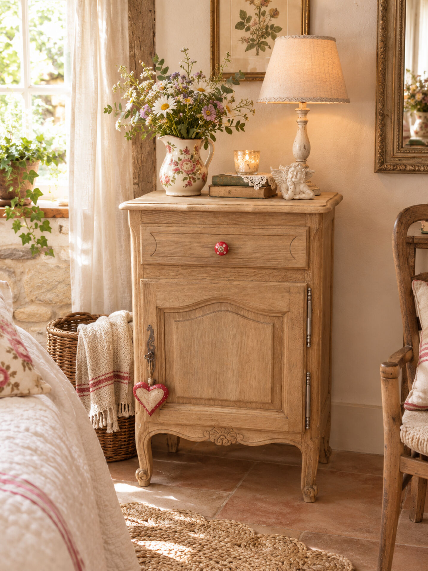 Superb rustic oak jam cupboard of top quality!!