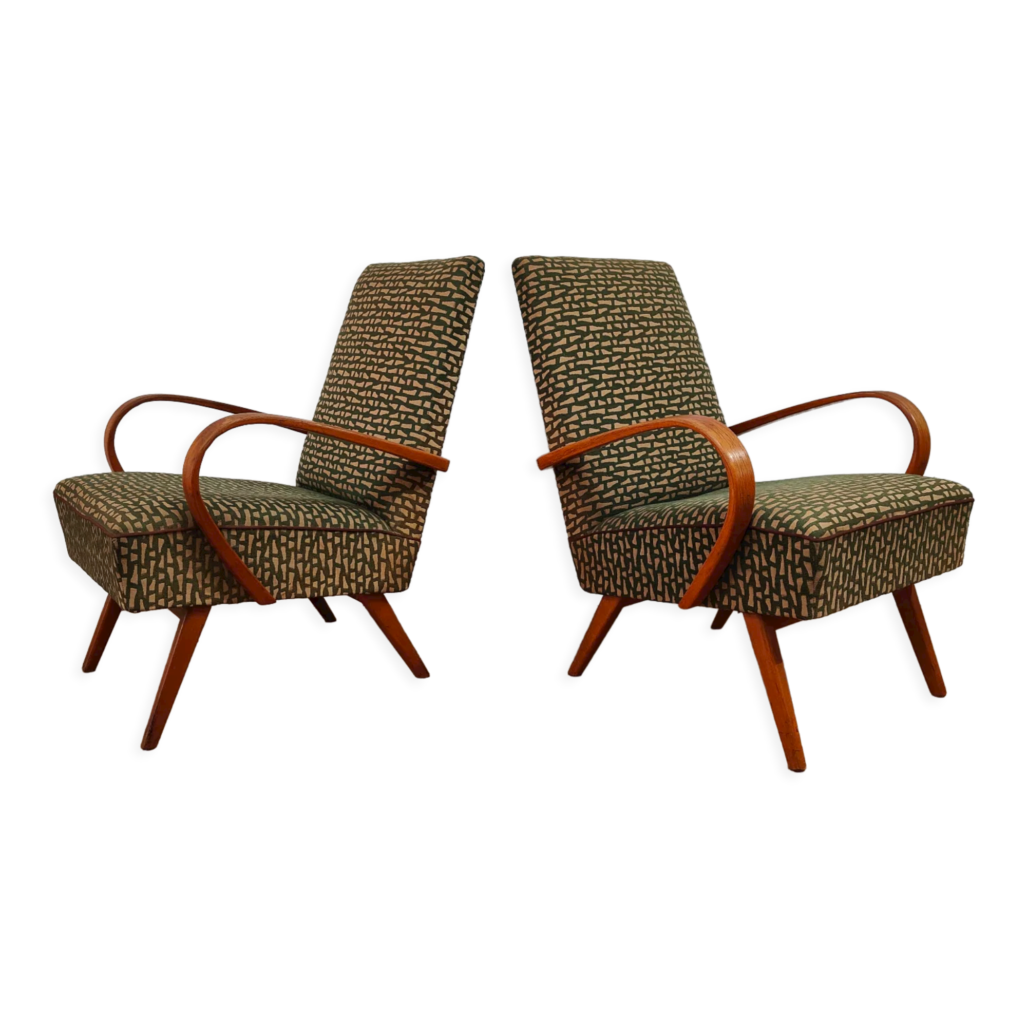 Paire de fauteuils 6952 par Jaroslav Smidek pour Ton