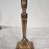Candlestick candle holder on bronze base