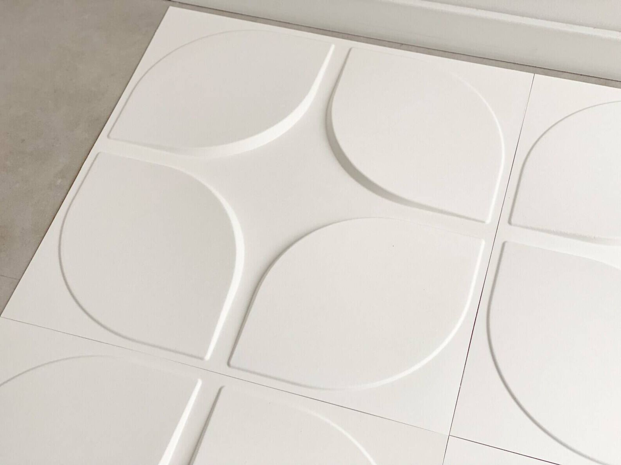 Set of 4 Space Age wall panels 1x1 meter total, vintage wall decor