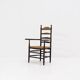 Chaise d'appoint antique « Ladder Back », Pays-Bas vers 1900