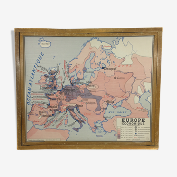 School Affoche geographical Europe Africa double sided