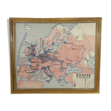 School Affoche geographical Europe Africa double sided