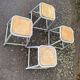 Set de 4 tabourets industriels