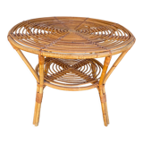 Rattan coffee table 60'S