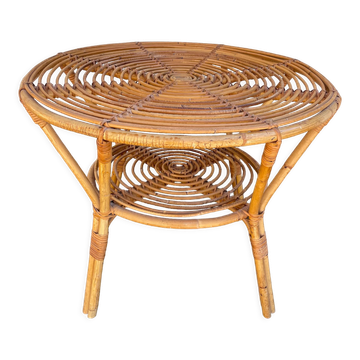 Table basse rotin 60’S