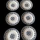 6 dessert plates Hautin-Boulenger and Co.