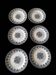 6 dessert plates Hautin-Boulenger and Co.