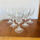 8 crystal d'arques pompadour wine or water glasses from the 1990s