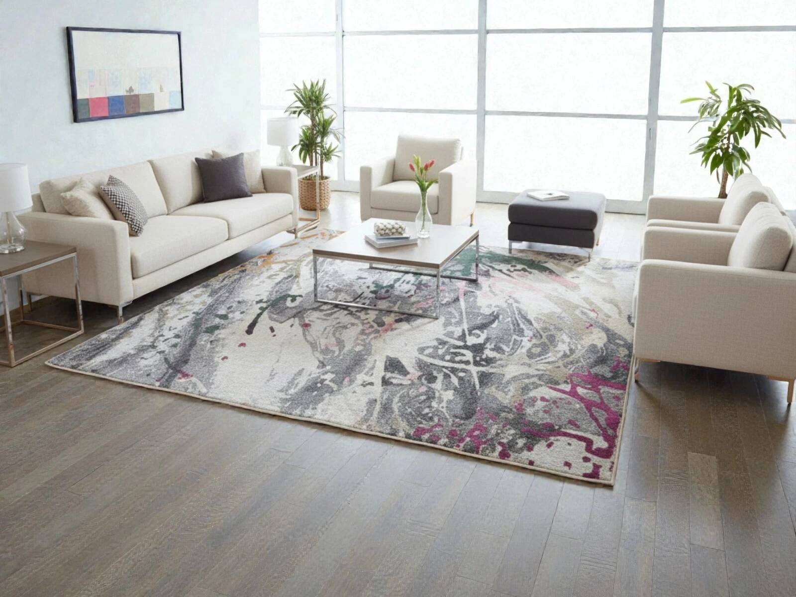 Multicolored rug