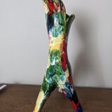Zoomorphic tripod ceramic vase A. Dressinval