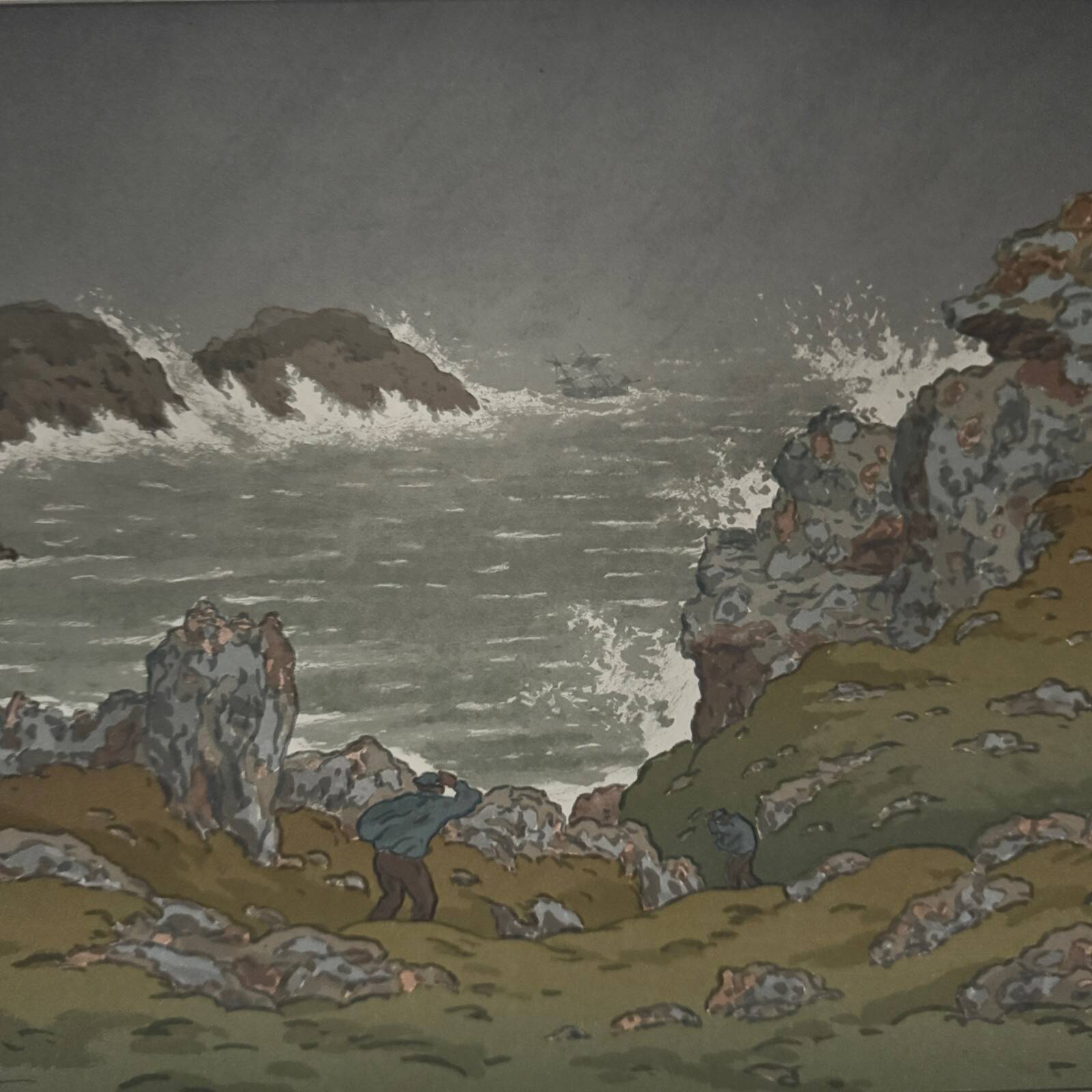 Lithograph by Henri Rivière The Fairytale Hours - The Storm