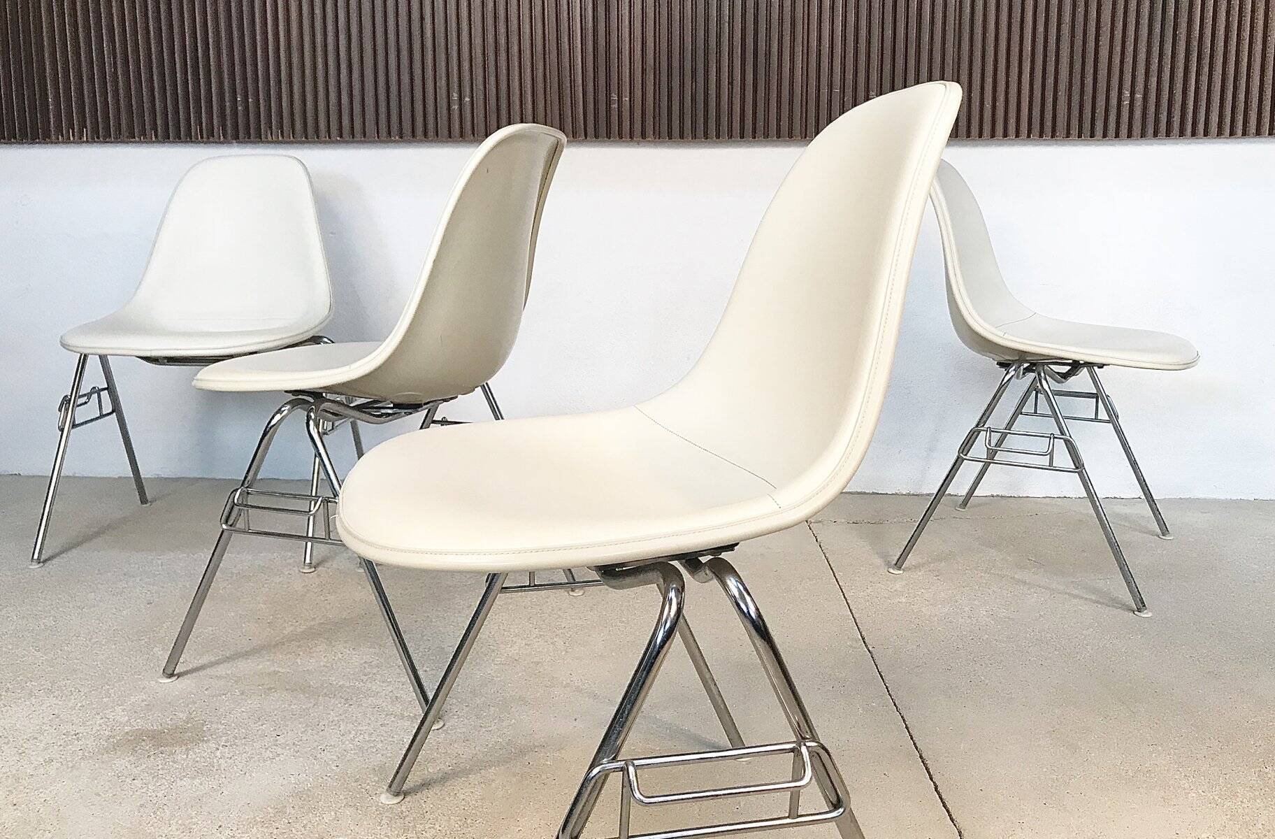 Early chairs by Charles & Ray Eames for Herman Miller, 1950s, set of 4