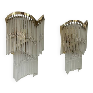 Paire d'appliques vintage, - italie