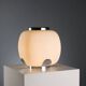 Vintage table lamp in glass and chrome metal, Italian design, 1960s