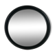 Vintage round mirror in black gilac plastic