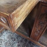 Louis XVI two-body sideboard stamped in walnut
