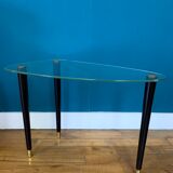 Glass side table
