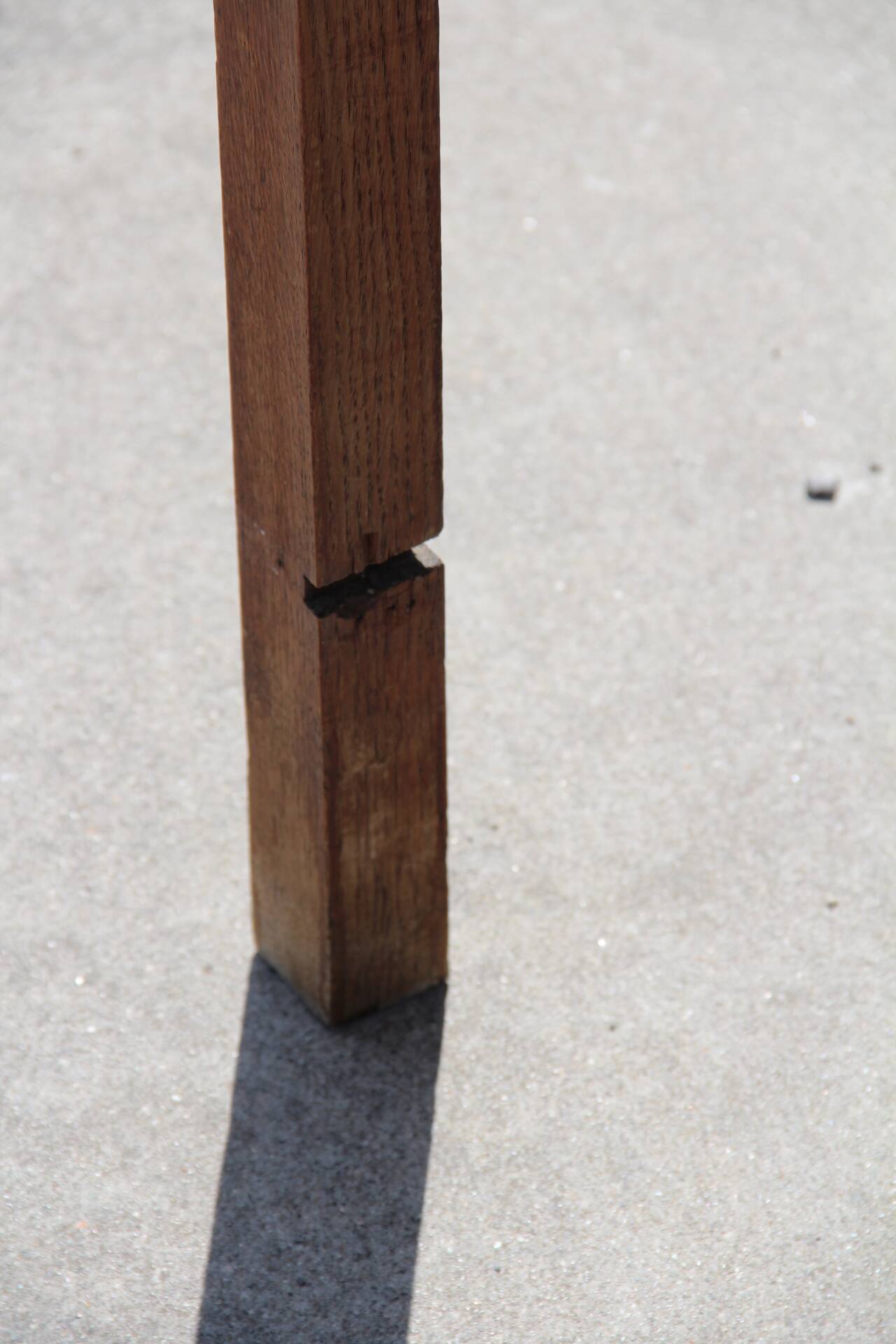 High side table in oak