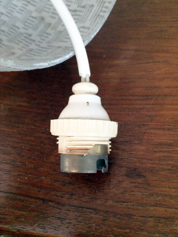 Opaline hanging white vintage, 1960