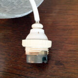 Opaline hanging white vintage, 1960