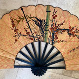 Bamboo and old cane fan (Chinese art)