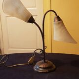 Italie Venise. Lampe de salon 2 feux. Années 50.