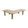 Boomerang coffee table, fossil marble, 70s
