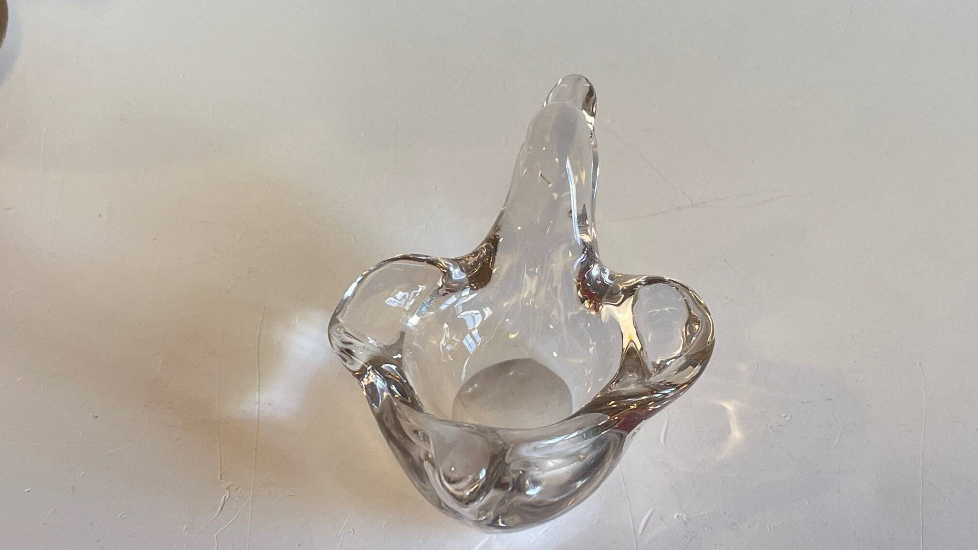 SWALLOW CRYSTAL VINTAGE TRINKET DISH