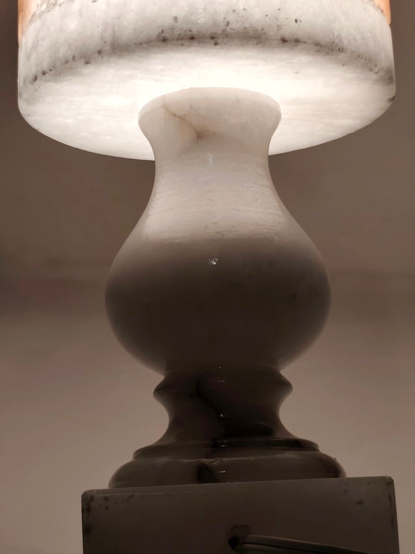 Lampe de table en albâtre, Espagne, années 1960