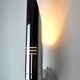Space age tubular wall lamp, chromed metal, italy, 1970