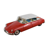 Car in sheet metal Citroën DS old toy 1960