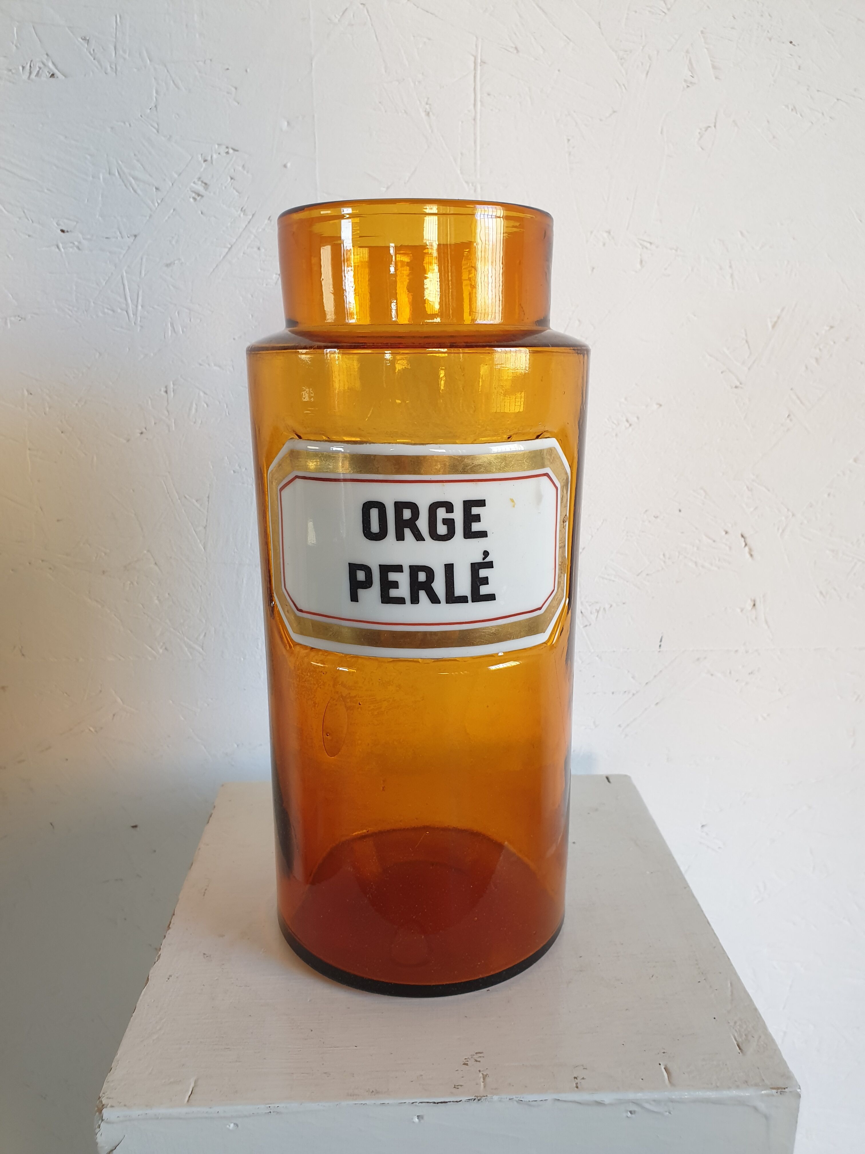 Pot de pharmacie orge perlé